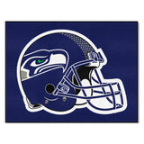Seattle Seahawks All-Star Rug - 34 in. x 42.5 in., Helmet Logo