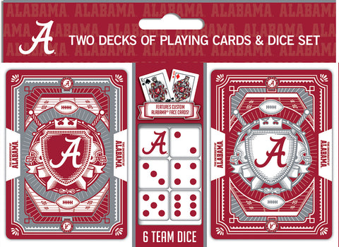 Alabama Crimson Tide Playing Cards and Dice Set