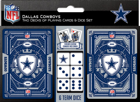 Dallas Cowboys Playing Cards and Dice Set