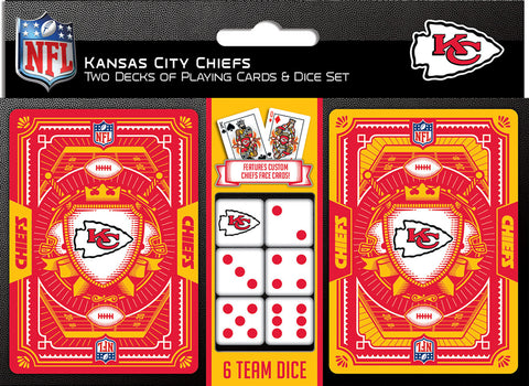 Kansas City Chiefs Playing Cards and Dice Set