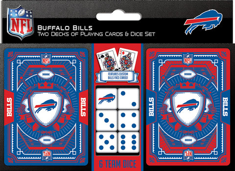 Buffalo Bills Playing Cards and Dice Set