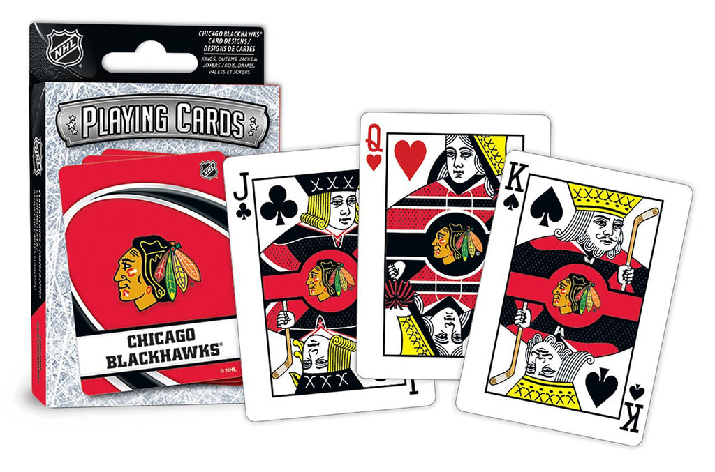 Chicago Blackhawks Playing Cards Logo