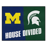 House Divided - Michigan / Michigan St Rug 34 in. x 42.5 in.