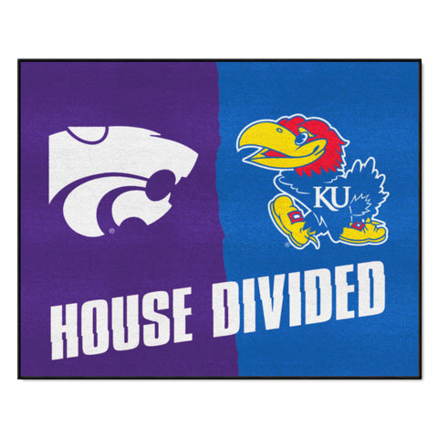 House Divided - Kansas / Kansas St Rug 34 in. x 42.5 in.