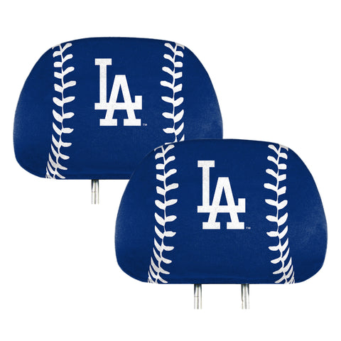 Los Angeles Dodgers Printed Head Rest Cover Set - 2 Pieces