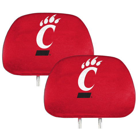 Cincinnati Bearcats Printed Head Rest Cover Set - 2 Pieces