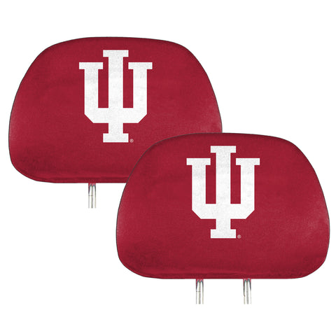 Indiana Hooisers Printed Head Rest Cover Set - 2 Pieces