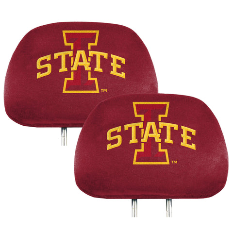 Iowa State Cyclones Printed Head Rest Cover Set - 2 Pieces