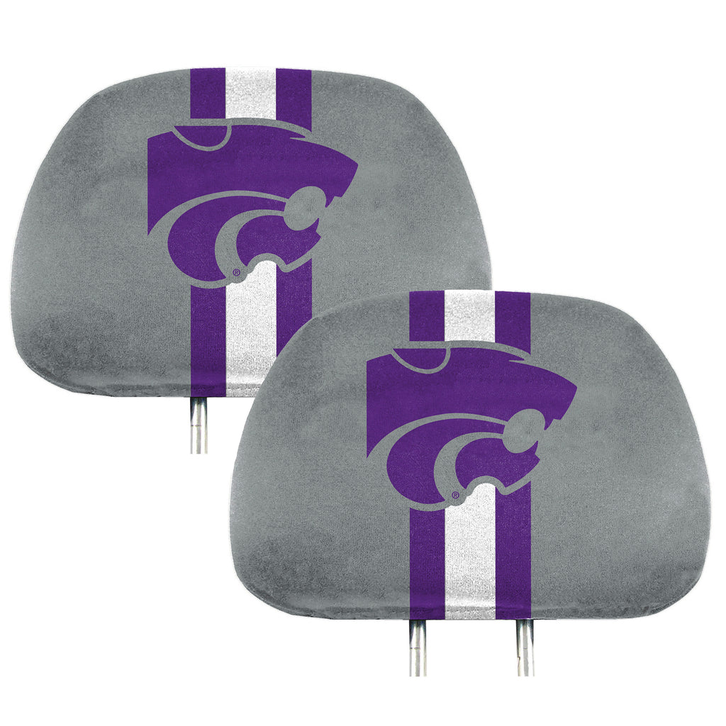 Kansas State Wildcats Printed Head Rest Cover Set - 2 Pieces