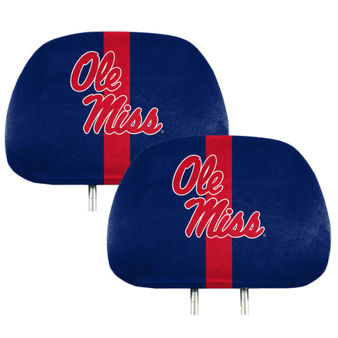 Ole Miss Rebels Printed Head Rest Cover Set - 2 Pieces