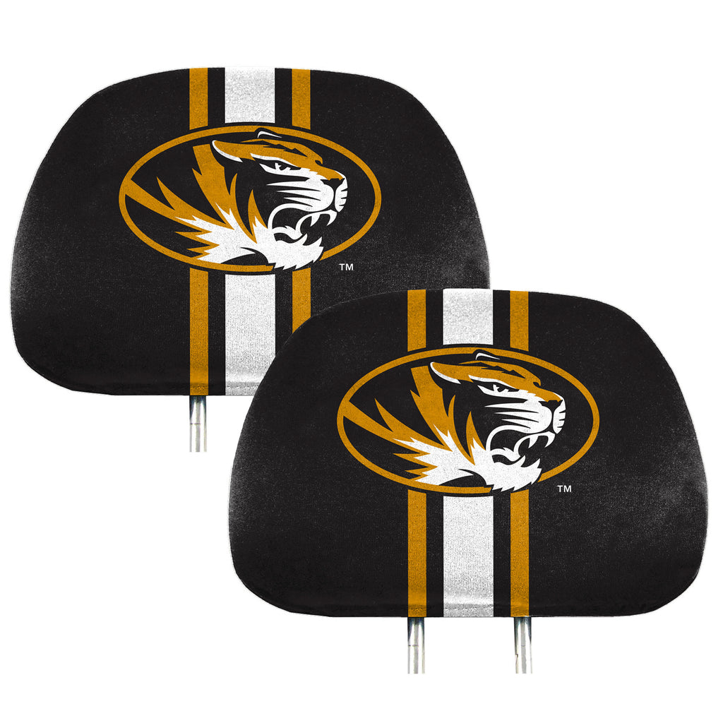 Missouri Tigers Printed Head Rest Cover Set - 2 Pieces