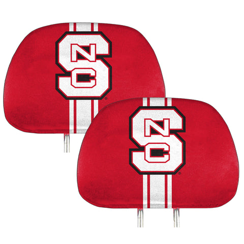 NC State Wolfpack Printed Head Rest Cover Set - 2 Pieces