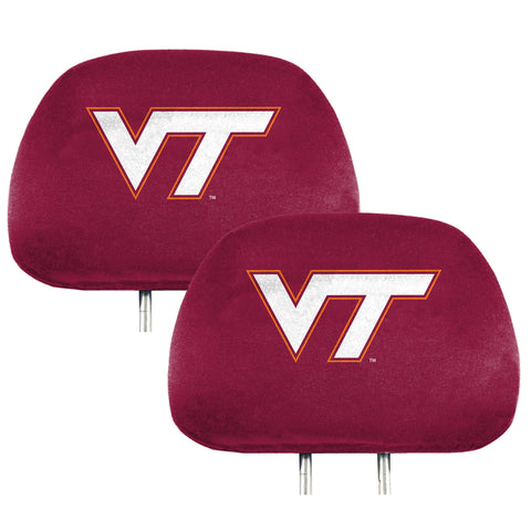 Virginia Tech Hokies Printed Head Rest Cover Set - 2 Pieces