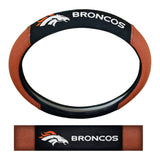 Denver Broncos Football Grip Steering Wheel Cover 15" Diameter