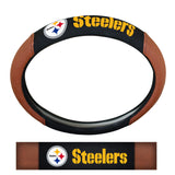 Pittsburgh Steelers Football Grip Steering Wheel Cover 15" Diameter