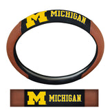 Michigan Wolverines Football Grip Steering Wheel Cover 15" Diameter