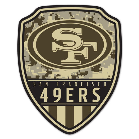 San Francisco 49ers Sign Wood 11x14 Shield Shape