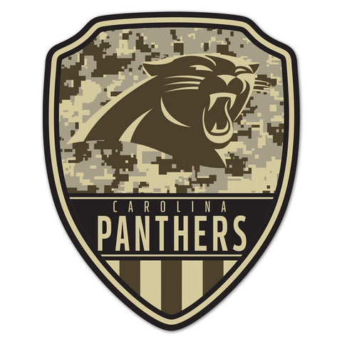 Carolina Panthers Sign Wood 11x14 Shield Shape