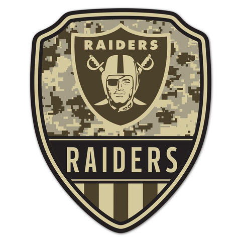 Las Vegas Raiders Sign Wood 11x14 Shield Shape