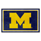Michigan Wolverines 4ft. x 6ft. Plush Area Rug