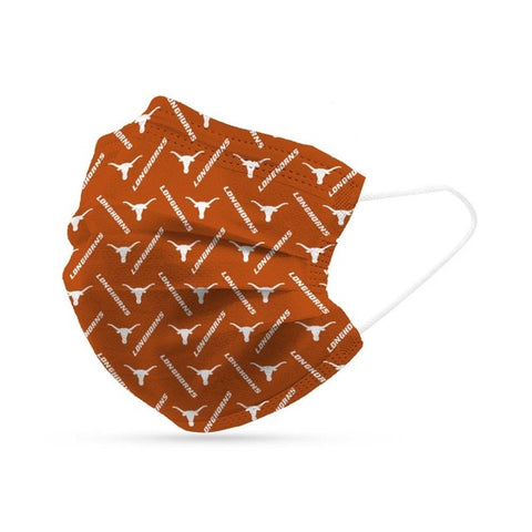 Texas Longhorns Face Mask Disposable 6 Pack