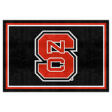 NC State Wolfpack 5ft. x 8 ft. Plush Area Rug, NSC Logo