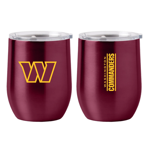 Washington Commanders Travel Tumbler 16oz Stainless Steel Curved