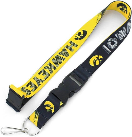 Iowa Hawkeyes Lanyard Breakaway Style Crossfire Design