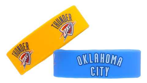 Oklahoma City Thunder Bracelets 2 Pack Wide