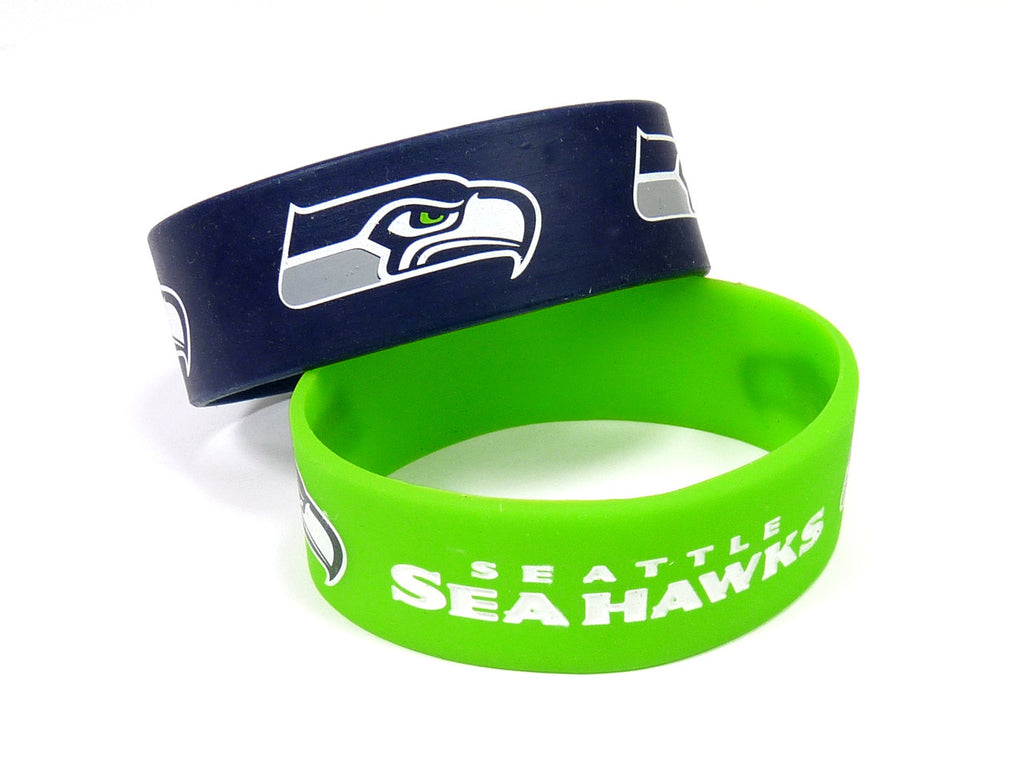 Seattle Seahawks Bracelets 2 Pack Wide