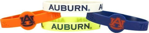 Auburn Tigers Bracelets - 4 Pack Silicone - Special Order