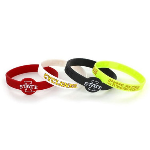 Iowa State Cyclones Bracelets 4 Pack Silicone - Special Order
