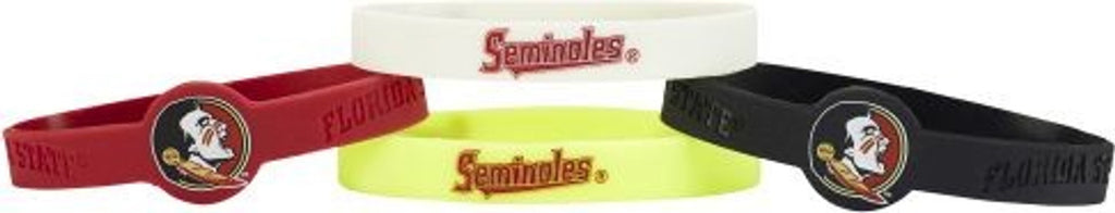 Florida State Seminoles Bracelets 4 Pack Silicone - Special Order