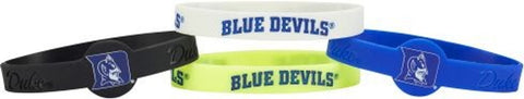 Duke Blue Devils Bracelets - 4 Pack Silicone - Special Order