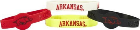 Arkansas Razorbacks Bracelets - 4 Pack Silicone - Special Order