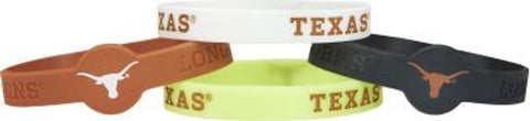 Texas Longhorns Bracelets - 4 Pack Silicone - Special Order