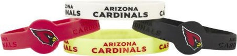 Arizona Cardinals Bracelets - 4 Pack Silicone - Special Order