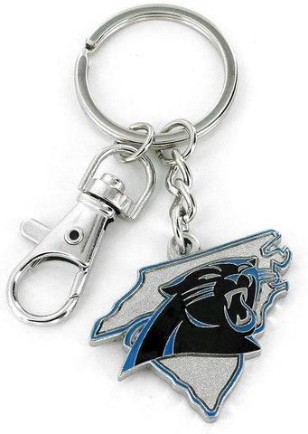 Carolina Panthers Keychain State Design