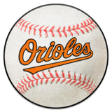 Baltimore Orioles Baseball Rug - 27in. Diameter "Orioles" Logo