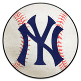 New York Yankees Baseball Rug - 27in. Diameter