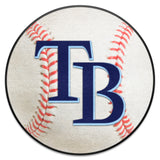 Tampa Bay Rays Baseball Rug - 27in. Diameter