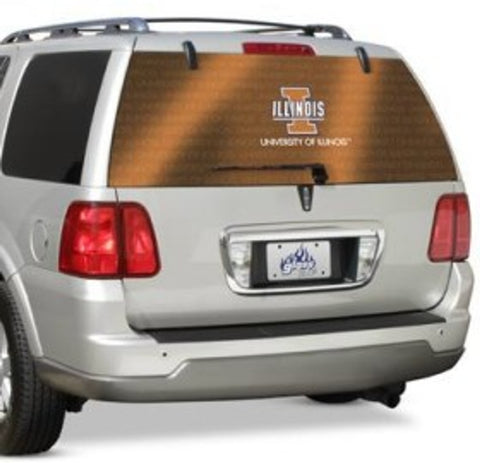 Illinois Fighting Illini Window Film Rear