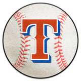 Texas Rangers Baseball Rug - 27in. Diameter