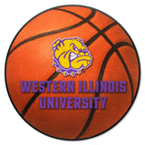 Western Illinois Leathernecks Basketball Rug - 27in. Diameter