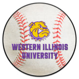 Western Illinois Leathernecks Baseball Rug - 27in. Diameter