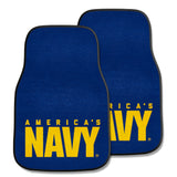 U.S. Navy Front Carpet Car Mat Set - 2 Pieces, "America's Navy"