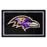 Baltimore Ravens 4ft. x 6ft. Plush Area Rug