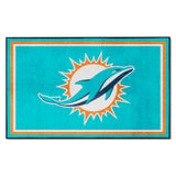 Miami Dolphins 4ft. x 6ft. Plush Area Rug