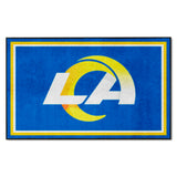 Los Angeles Rams 4ft. x 6ft. Plush Area Rug
