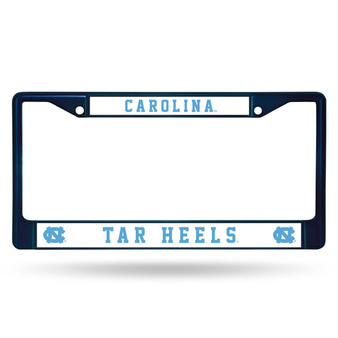 North Carolina Tar Heels License Plate Frame Metal Navy